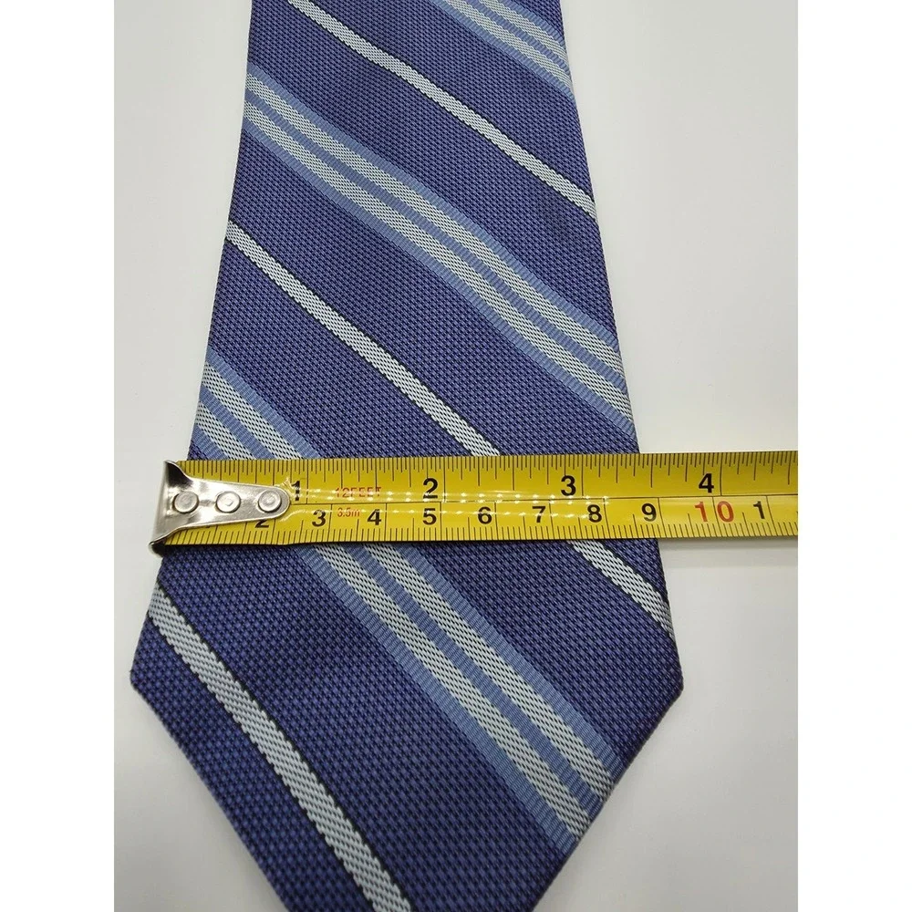 Brooks Brothers 346 Men's Tie Blue White 100% Silk Necktie 60